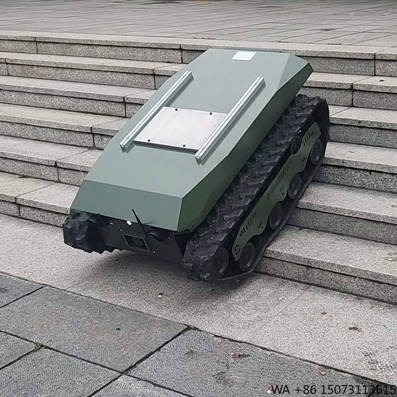 Tracked Robot Chassis - Crawler Dumper Truck Chassis with Stair