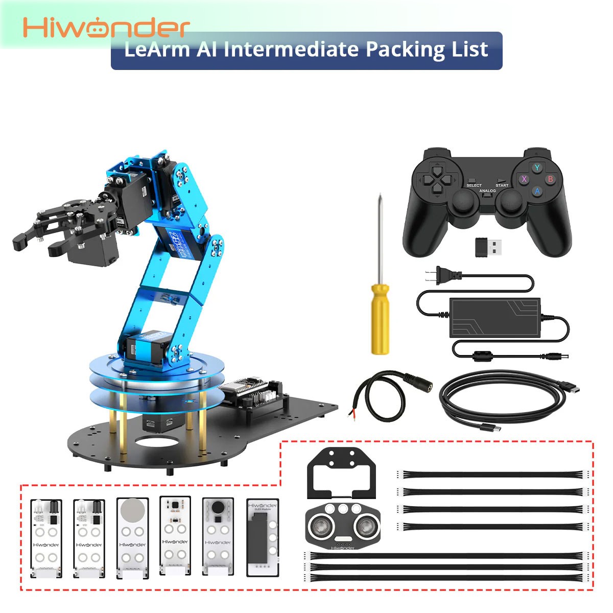 Robot Arm Kit - Hiwonder LeArm 6DOF Robot Arm Assembled