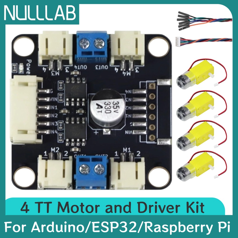 Motor Driver L298N - 4 TT Motor and Driver Kit