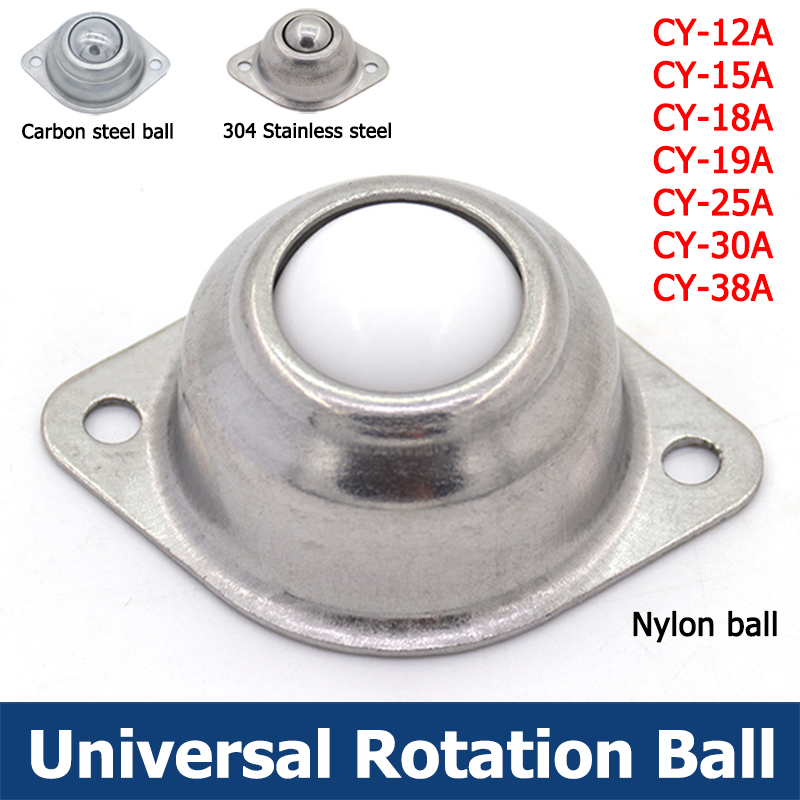 Omni Wheel - 1-10pcs CY-12A/15A/18A/19A/25A/30A/38A Roller Ball Transfer Bearing