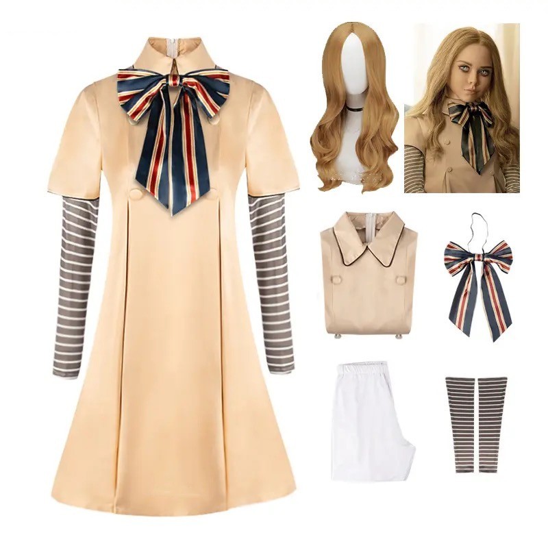 Line Follower Robot - MEGAN Cosplay Dress for Kids Girls