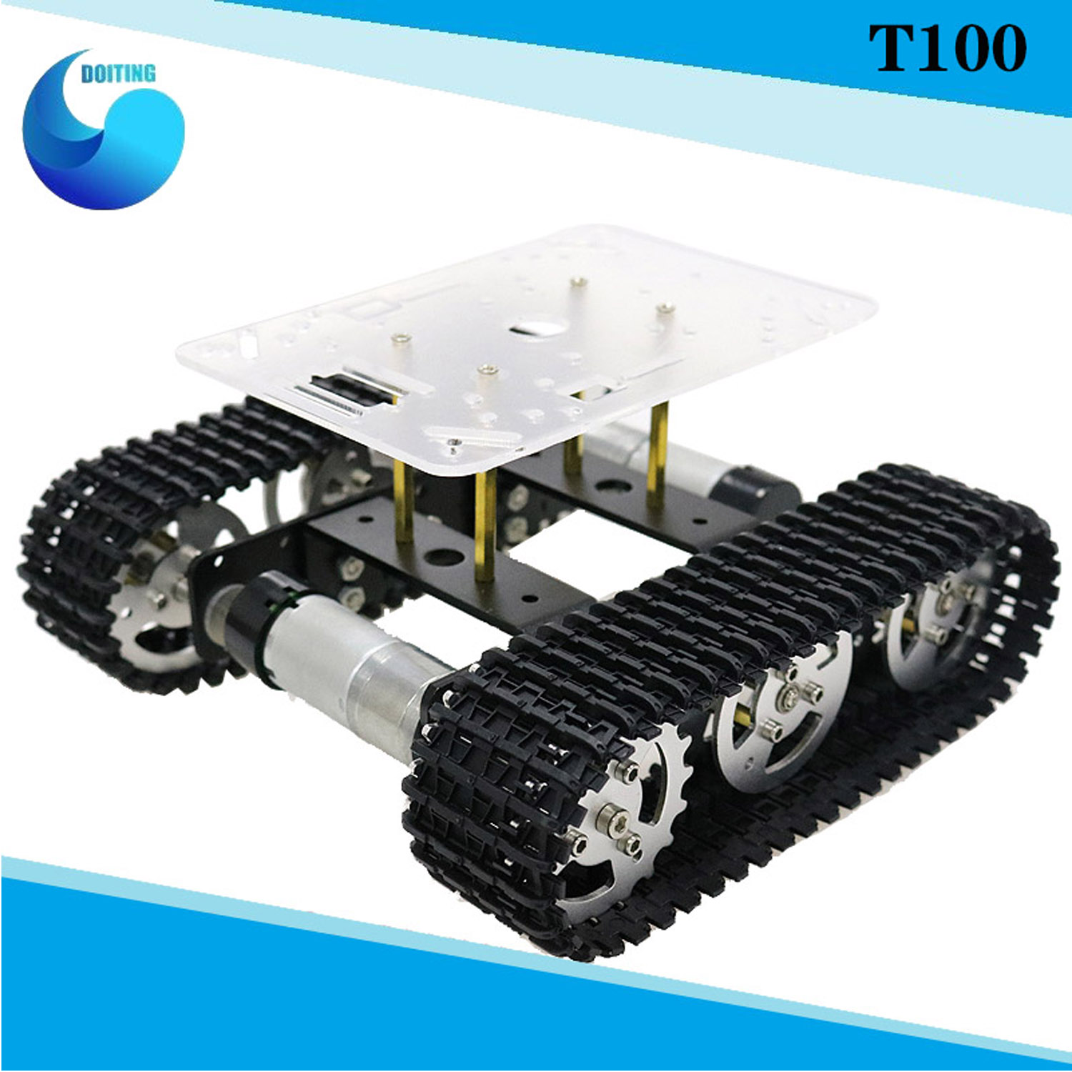 Tracked Robot Chassis - RC Metal Robot Tank Car Chassis