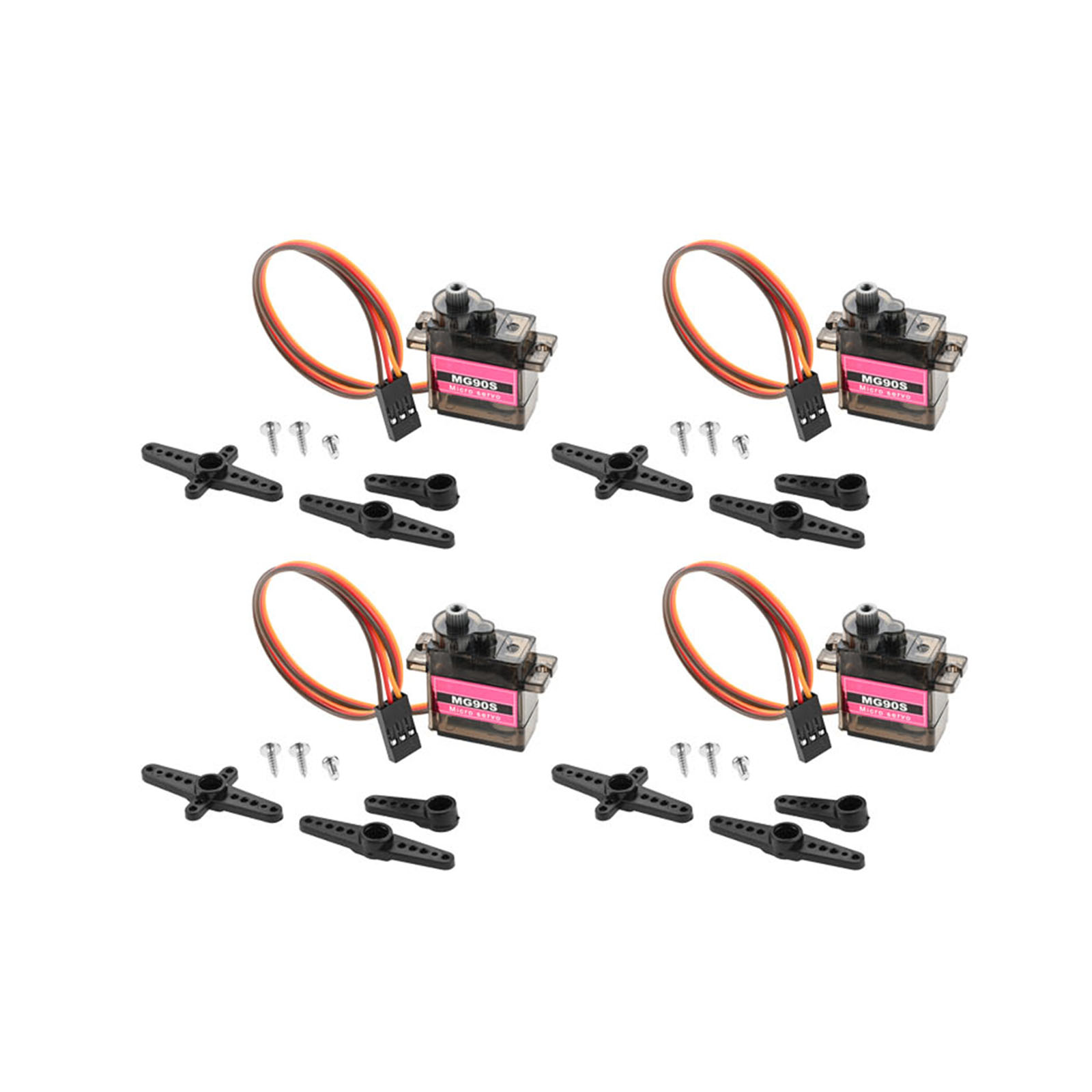 Robot Arm Metal - 4pcs Micro Servo Metal Gear 90