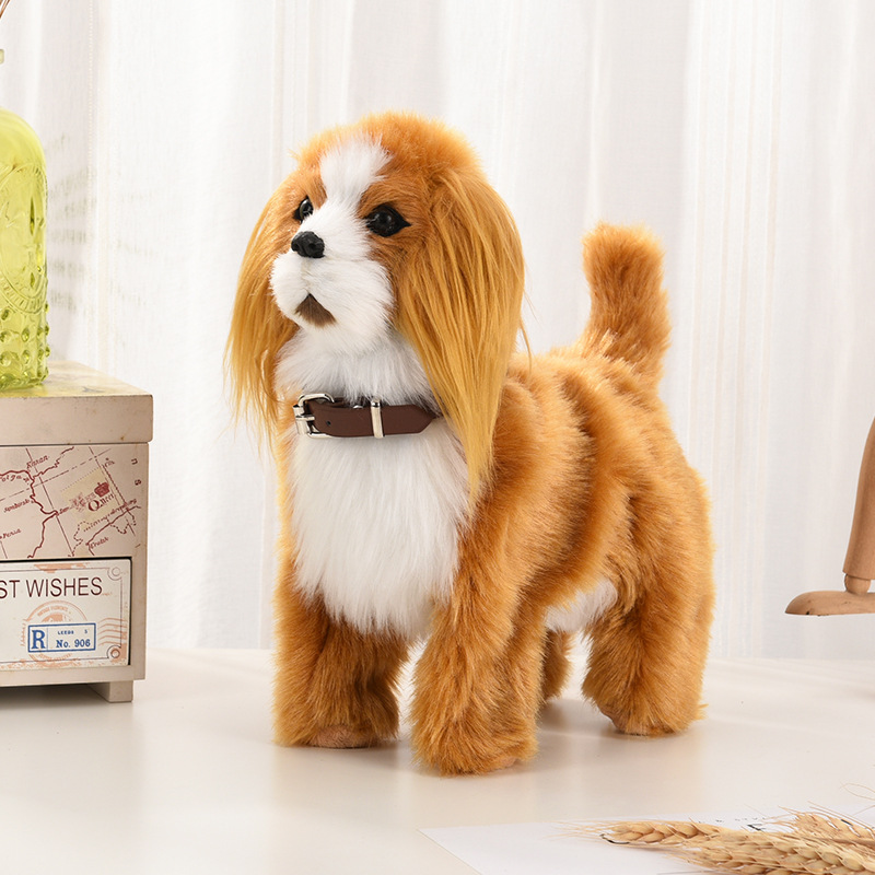 Line Follower Robot - Electronic Plush Dog Toys Interactive Robot