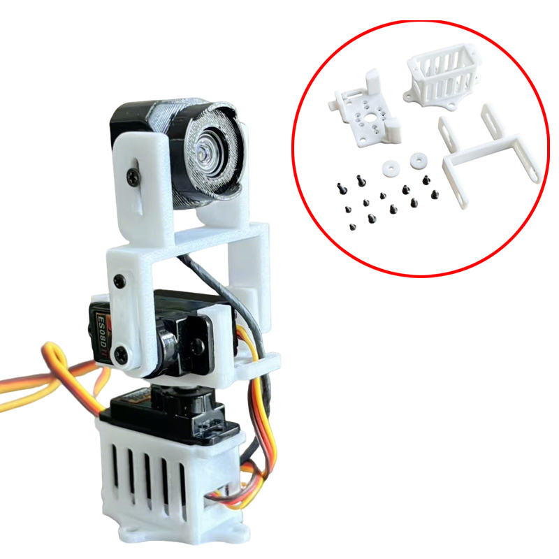 Pan Tilt Bracket - 1Set Dual-Axis Gimbal Mounting Bracket 19x19mm