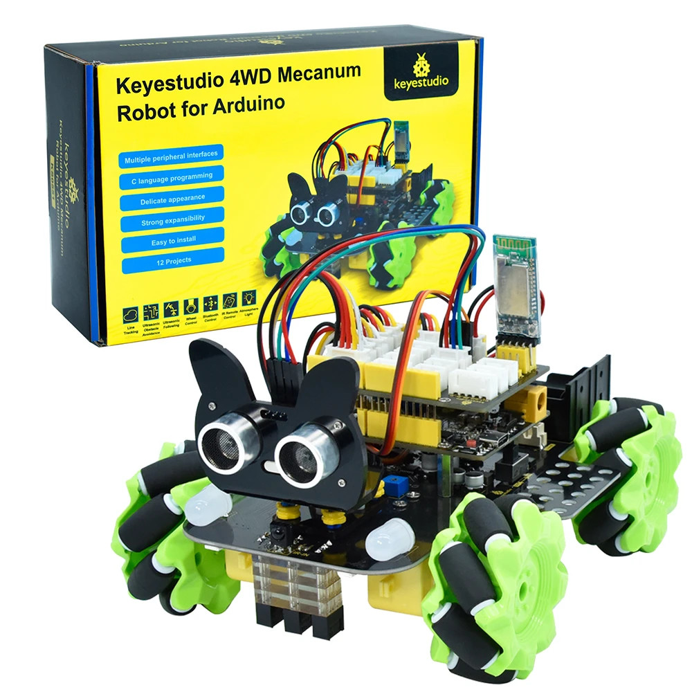 Microbit Robot - Keyestudio Mecanum 4WD Robot Car for