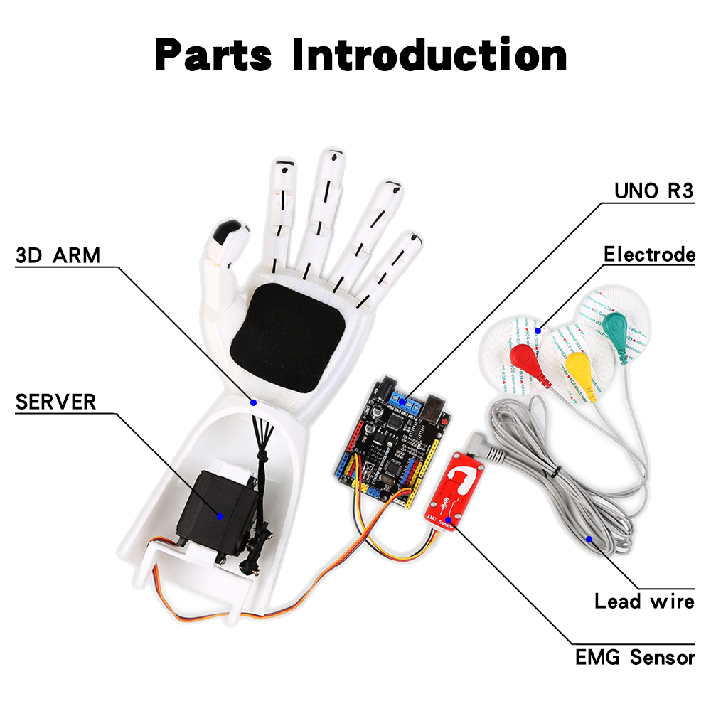 EMG Sensor Robotic Arm Electri - Arduino Robot review and price