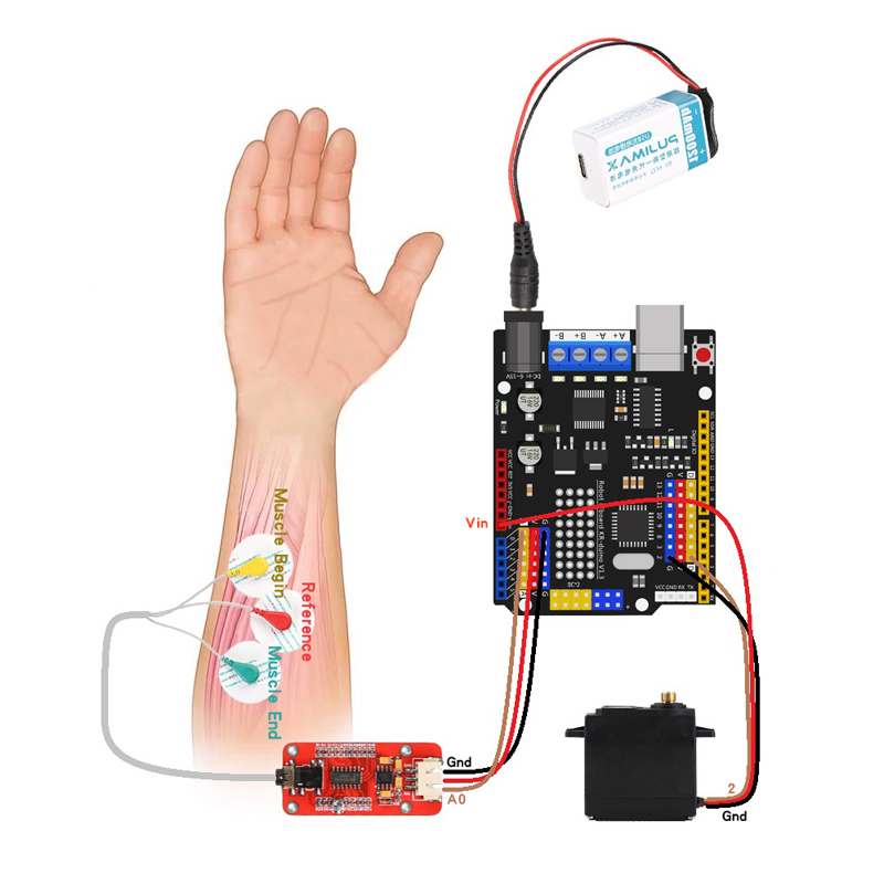 EMG Sensor Robotic Arm Electri - Arduino Robot review and price