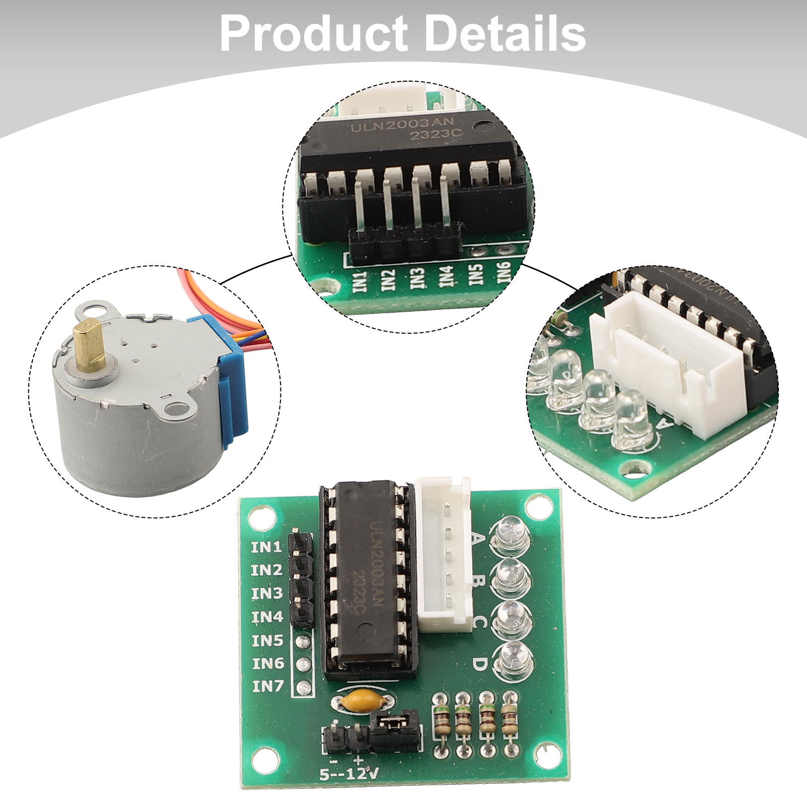 5V 4-Phase Stepper Motor 28BYJ - Uln2003 Driver review and price