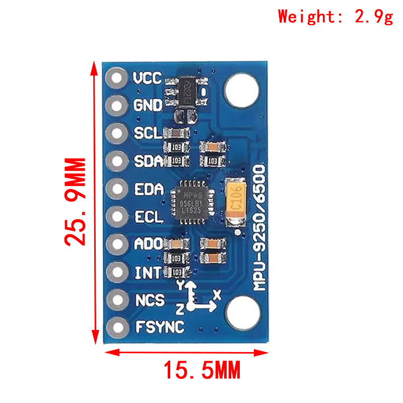 IIC I2C SPI MPU6500 MPU-6500 6 - Accelerometer Mpu6050 review and price