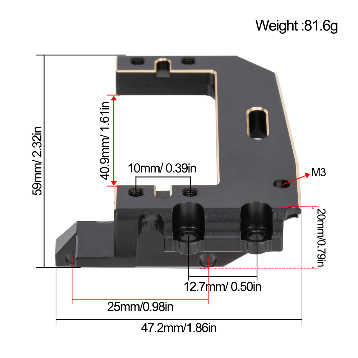 Machined Brass Servo Mount Bra - Servo Bracket review and price