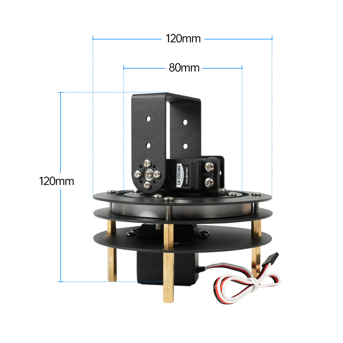 Hiwonder Unassembled 2 DOF Pan - Servo Bracket review and price