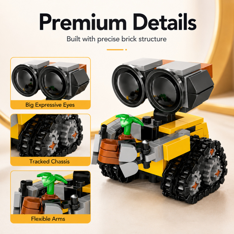 Mini Robot Building Blocks Set - Robot Track review and price