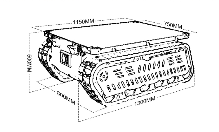 300 600kg Load RC Tank Crawler - Tracked Robot Chassis review and price