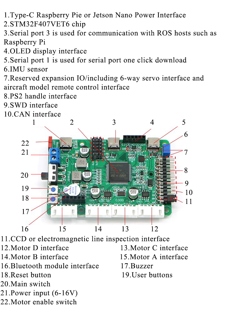 Stm32f407 Robot Control Board  - Ros Robot review and price