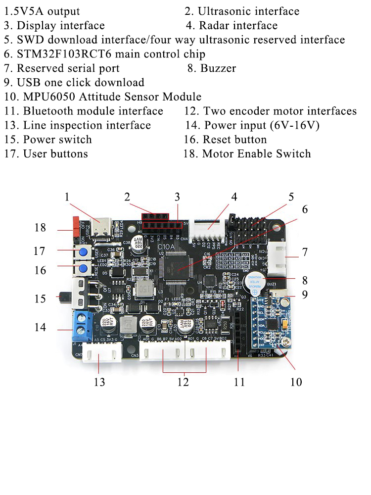 Stm32f407 Robot Control Board  - Ros Robot review and price