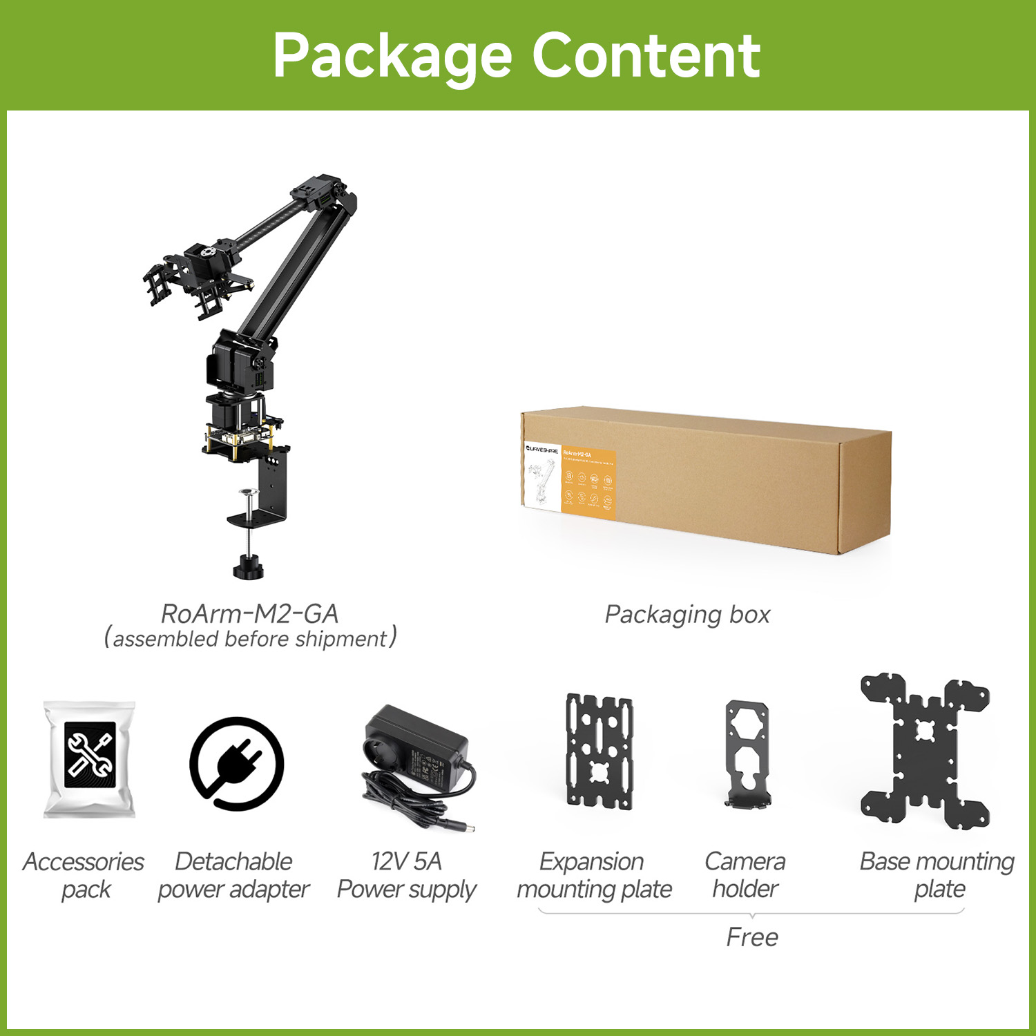 Waveshare 3+1 DOF High-torque  - Robot Arm Kit review and price