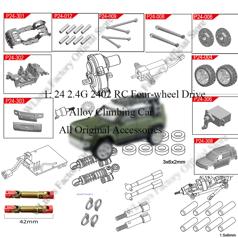 2.4G 2402 RC Four-wheel Drive  - Omni Wheel review and price