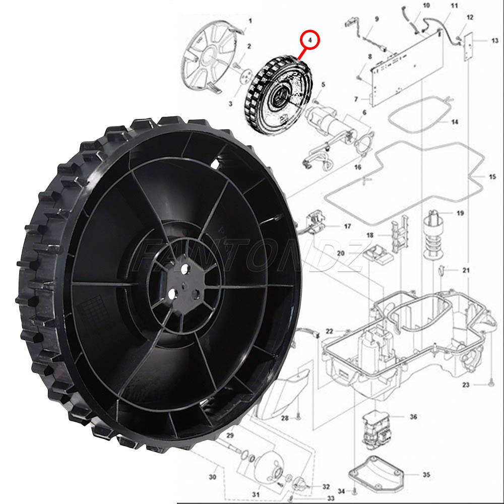 1/2PCS Gardena Front Wheel For - Robot Wheel review and price