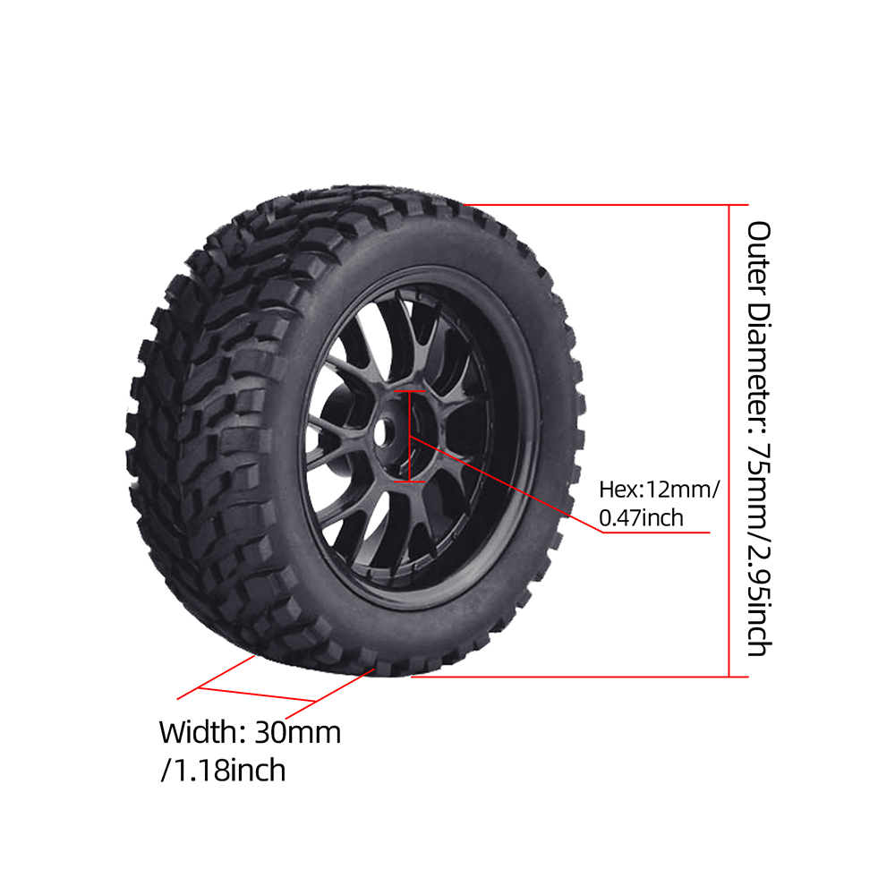 9imod 4Pcs 75mm Rubber RC Whee - Omni Wheel review and price