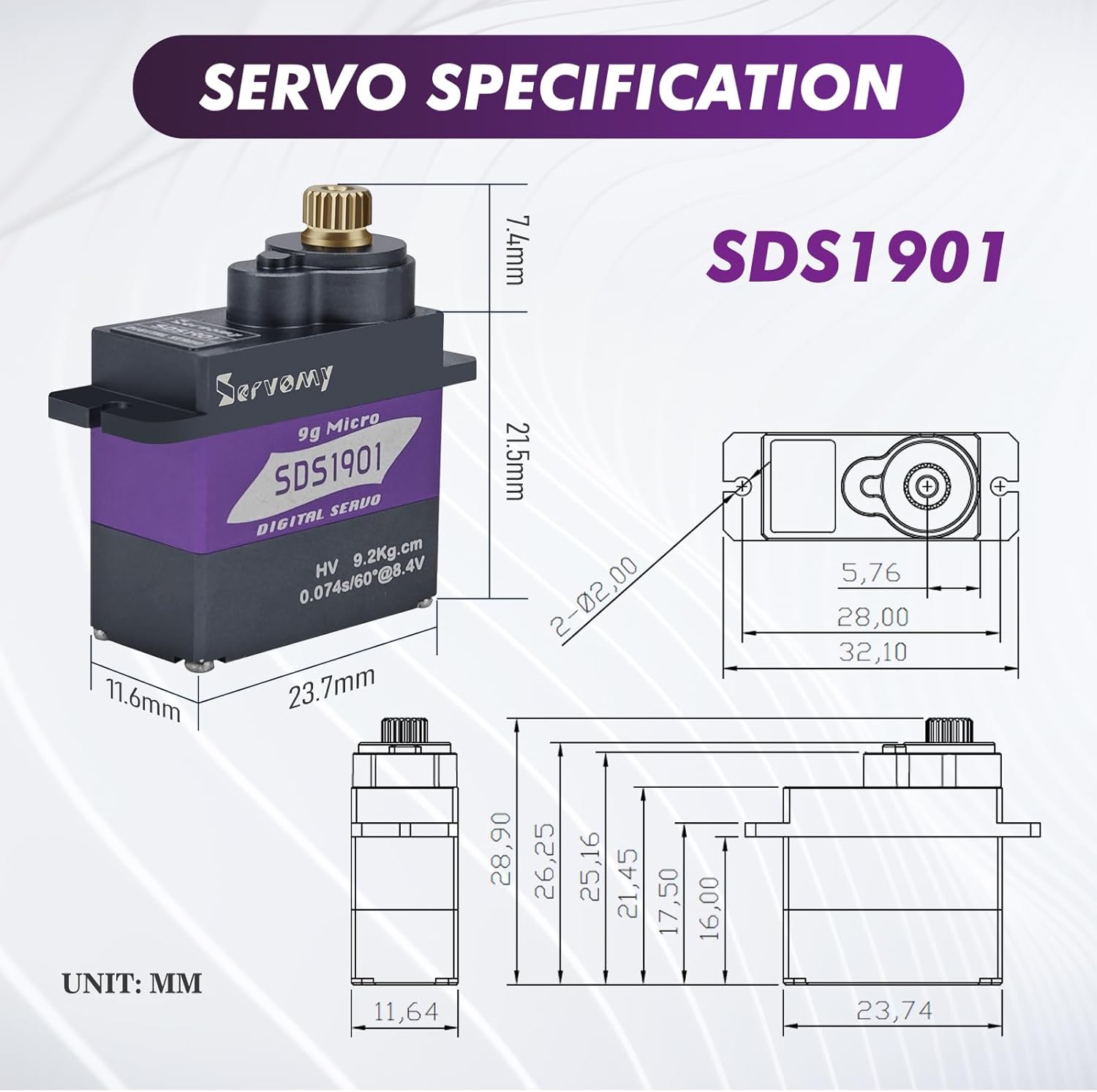 SERVOMY-SDS1901 Digital 9G Mic - Arduino Robot review and price