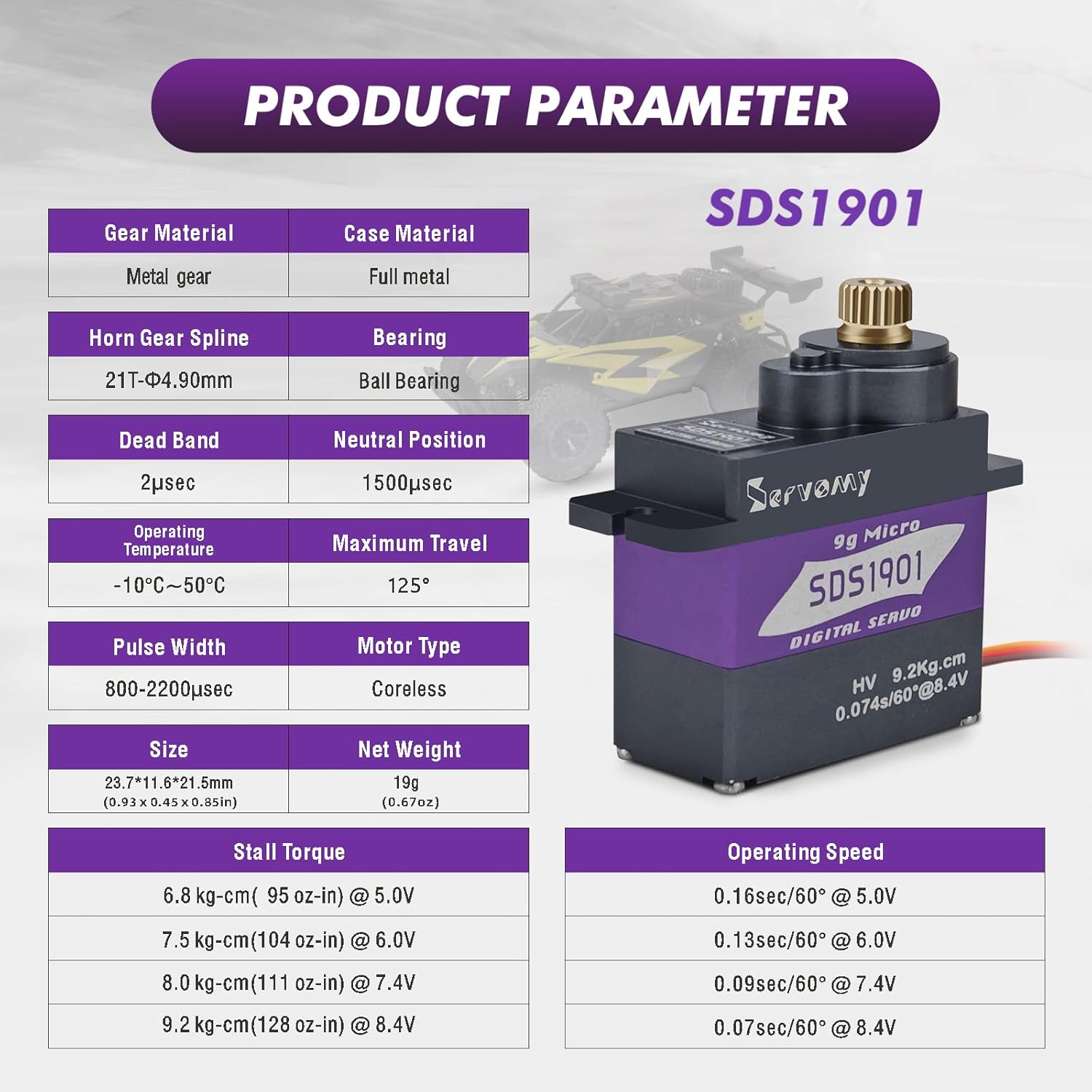 SERVOMY-SDS1901 Digital 9G Mic - Arduino Robot review and price
