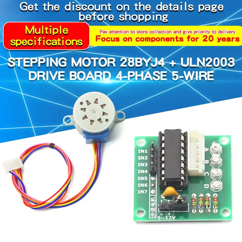 1PCS 28BYJ4 Stepper Motor ULN2 - Uln2003 Driver review and price