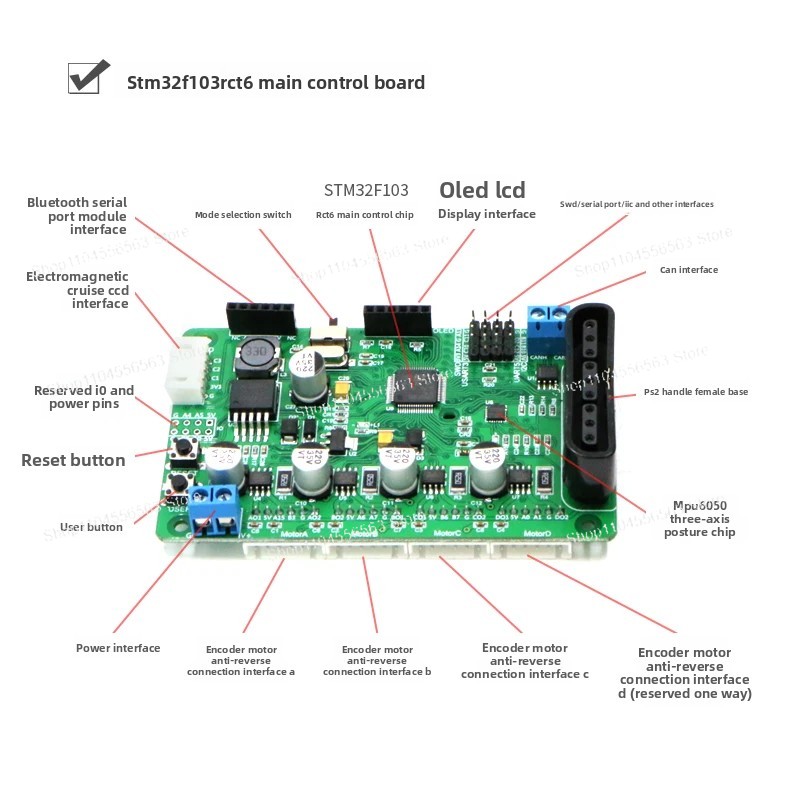 32-bit MCU Main Control Board  - Line Follower Robot review and price