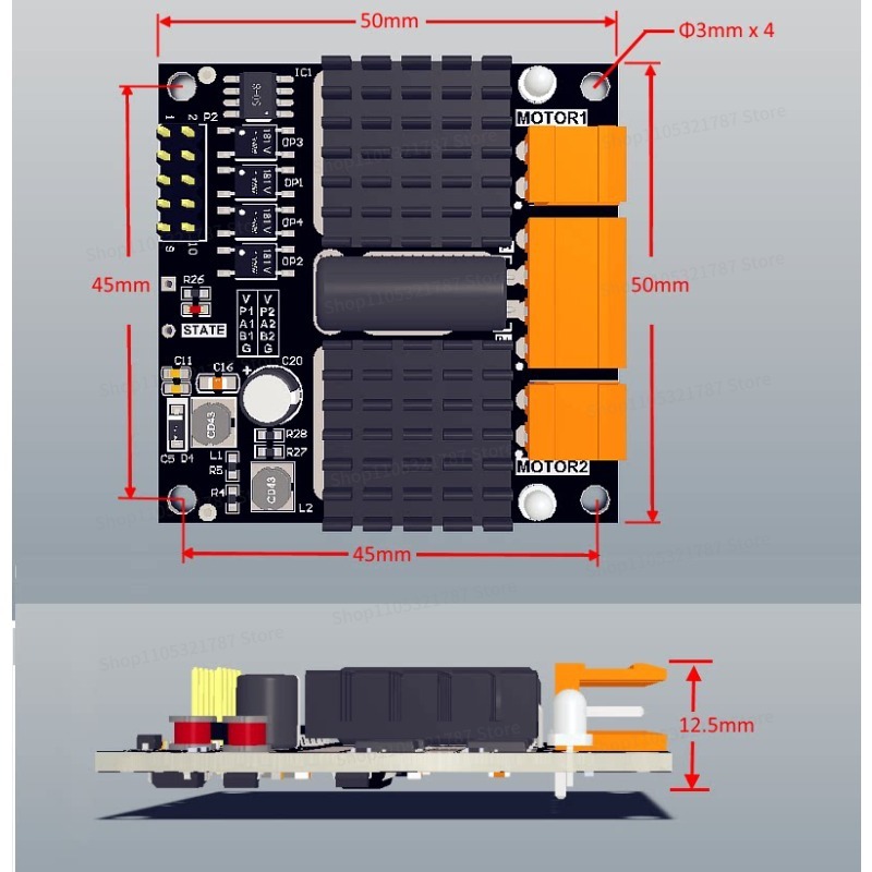 For 12V24V 12A Dual DC Motor D - L298N Module review and price