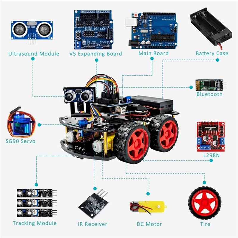 WOWFU-4WD Smart Robot Car Kit  - Robot Car Kit review and price