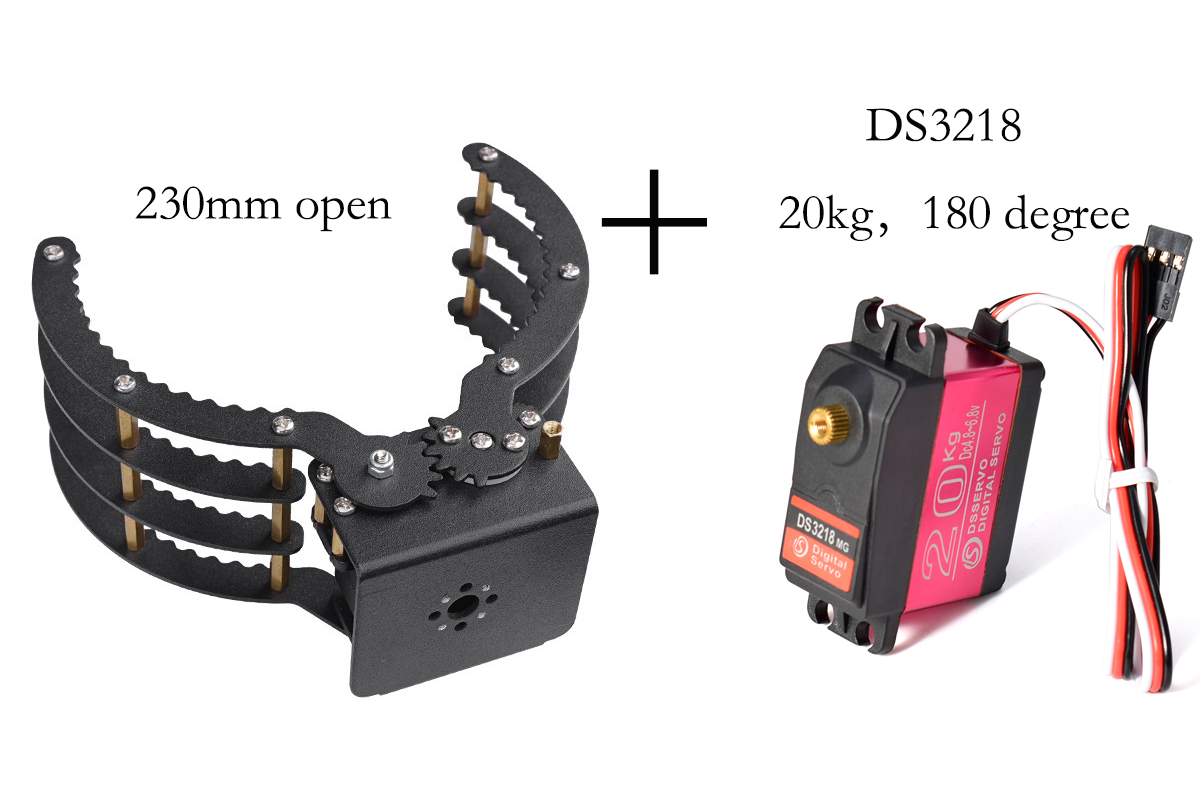 230mm Opening Mechanical Claw  - Robot Arm Kit review and price