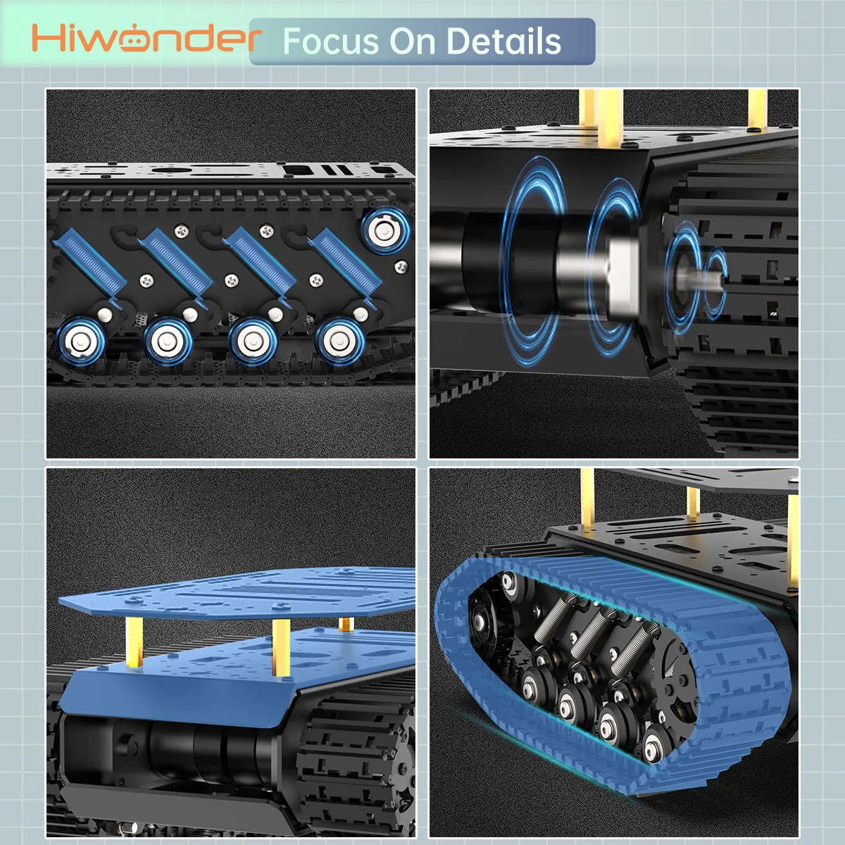 Hiwonder Tracked Tank Robot Ch - Tracked Robot Chassis review and price